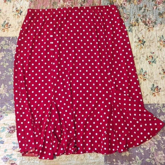 Vintage Perseption Concept polka dot skirt size XL - Picture 6 of 10